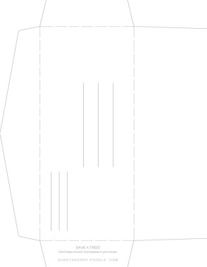 Printable Business-Sized Envelope | Substandard Poodle