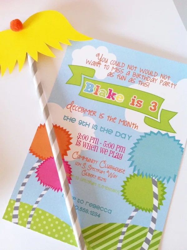Party Reveal: The Lorax, A Truffula-tastic Birthday Party