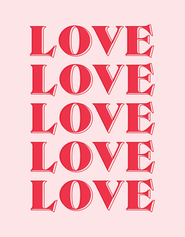 Free Printable: Love Wall Art - The Crafted Life