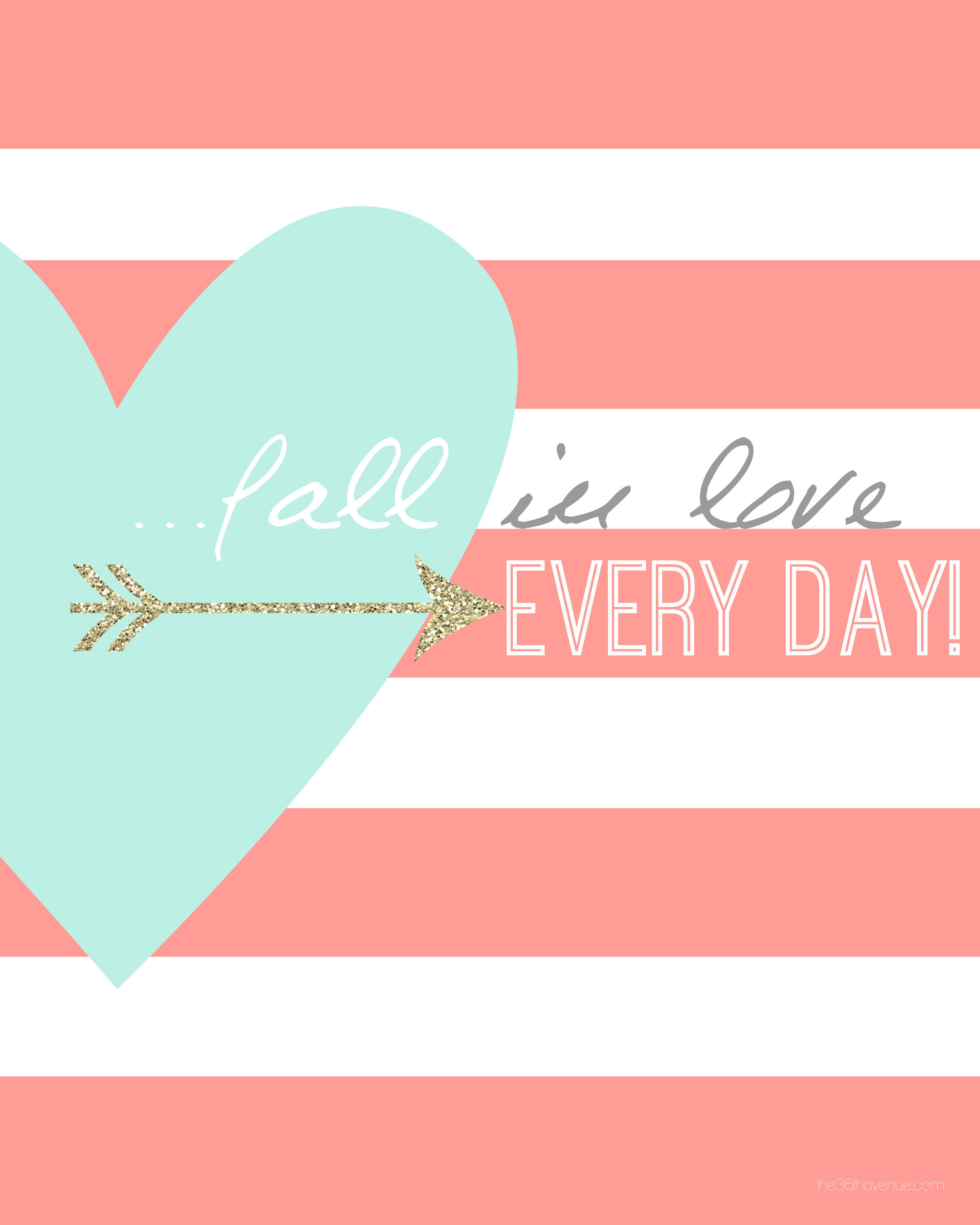 Free Printables ~ Fall In Love | The 36th AVENUE