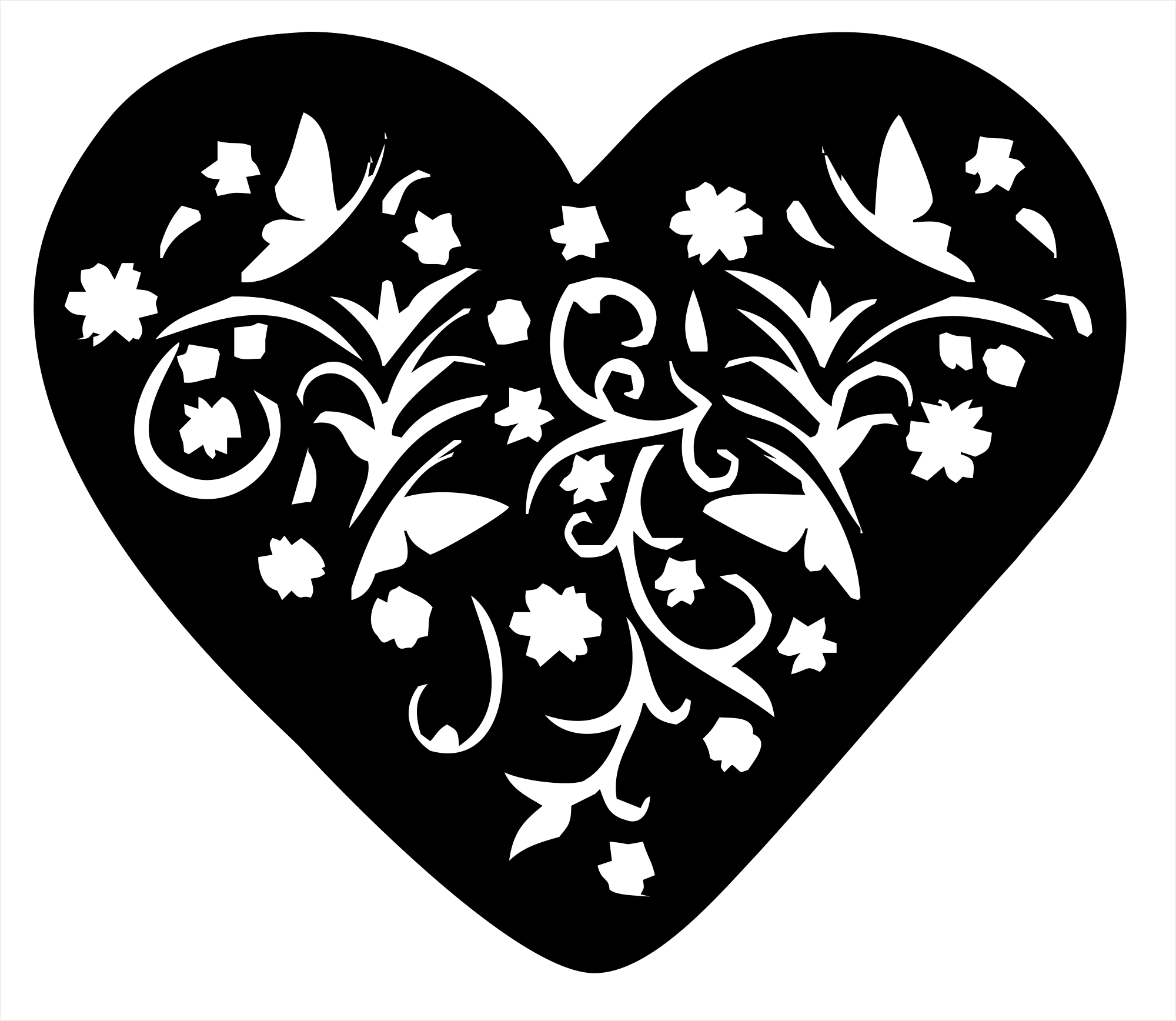 Valentine Stencils to Print for Arts and Crafts