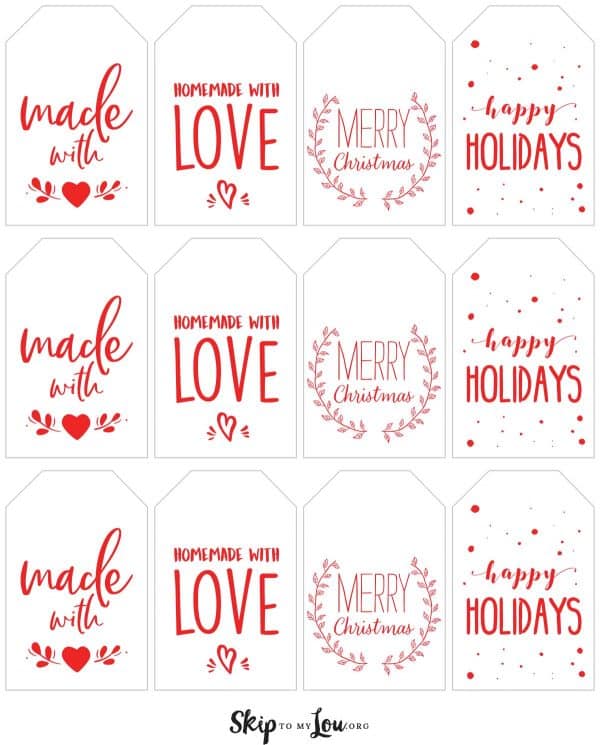 Free Printable Gift Tags - Thats What {Che} Said...