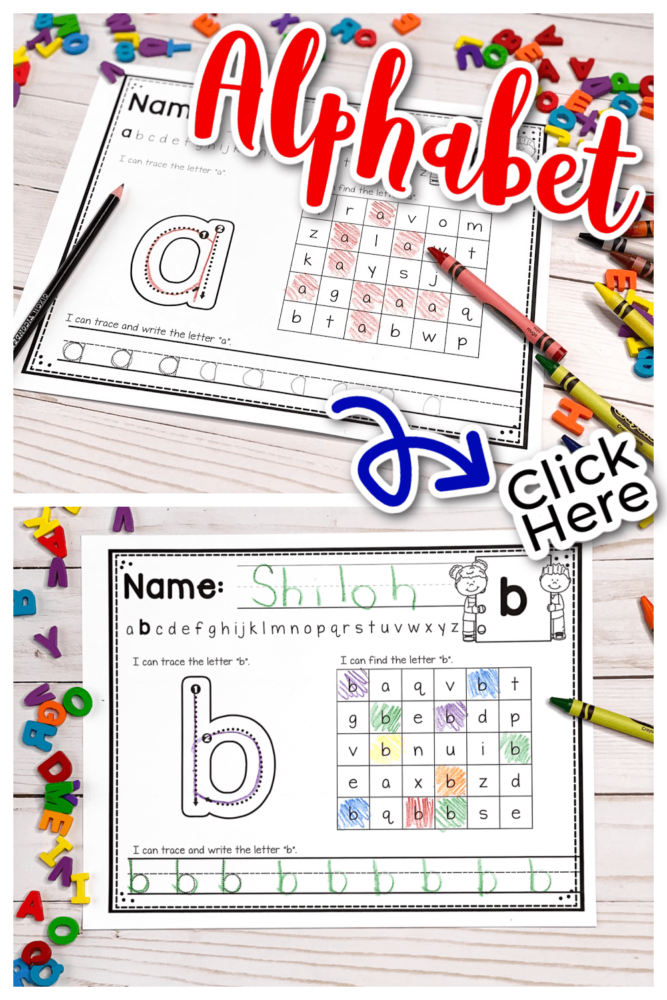9 Alphabet Worksheets