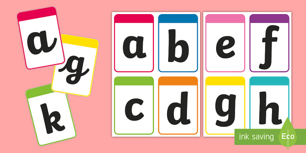 Lower Case Alphabet Flashcards (teacher made) - Twinkl