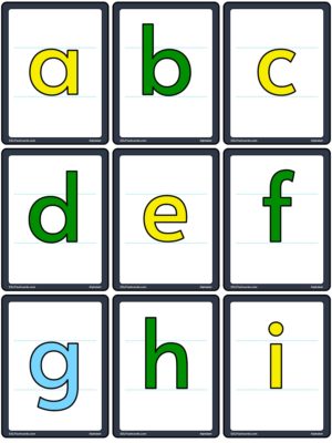 printable lowercase letters flashcards