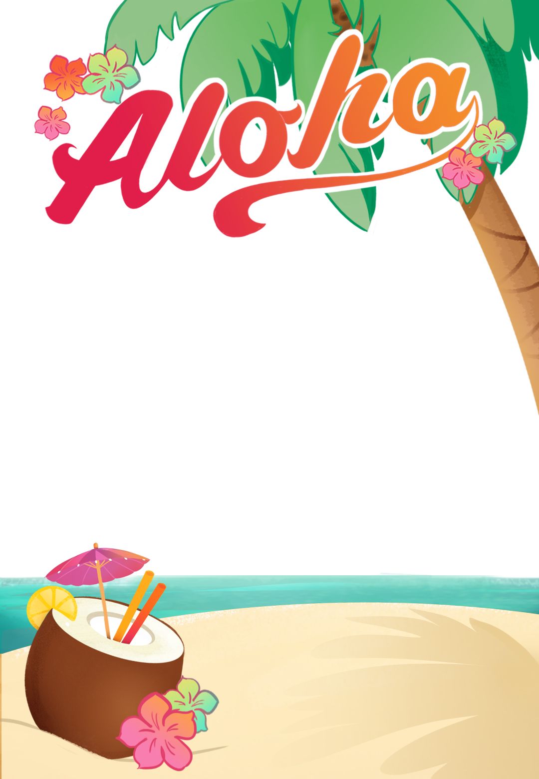 Luau Party - Luau Party Invitation Template (Free) | Greetings Island