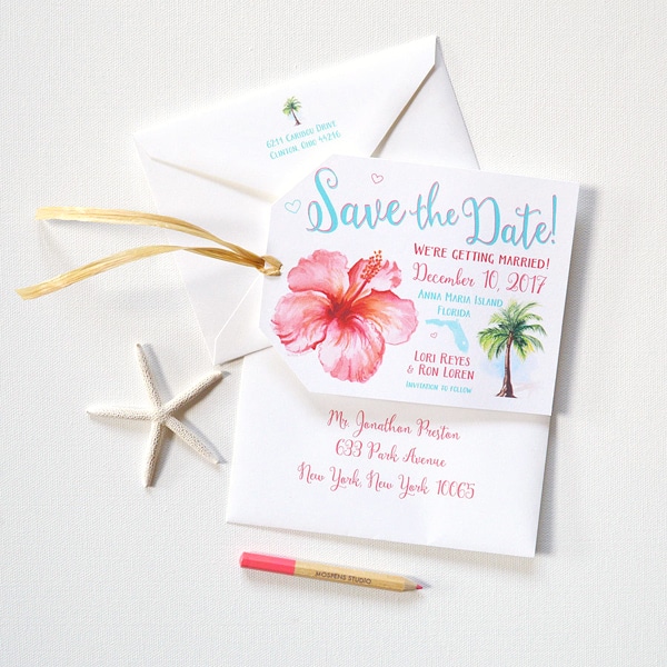 printable luggage tag save the date
