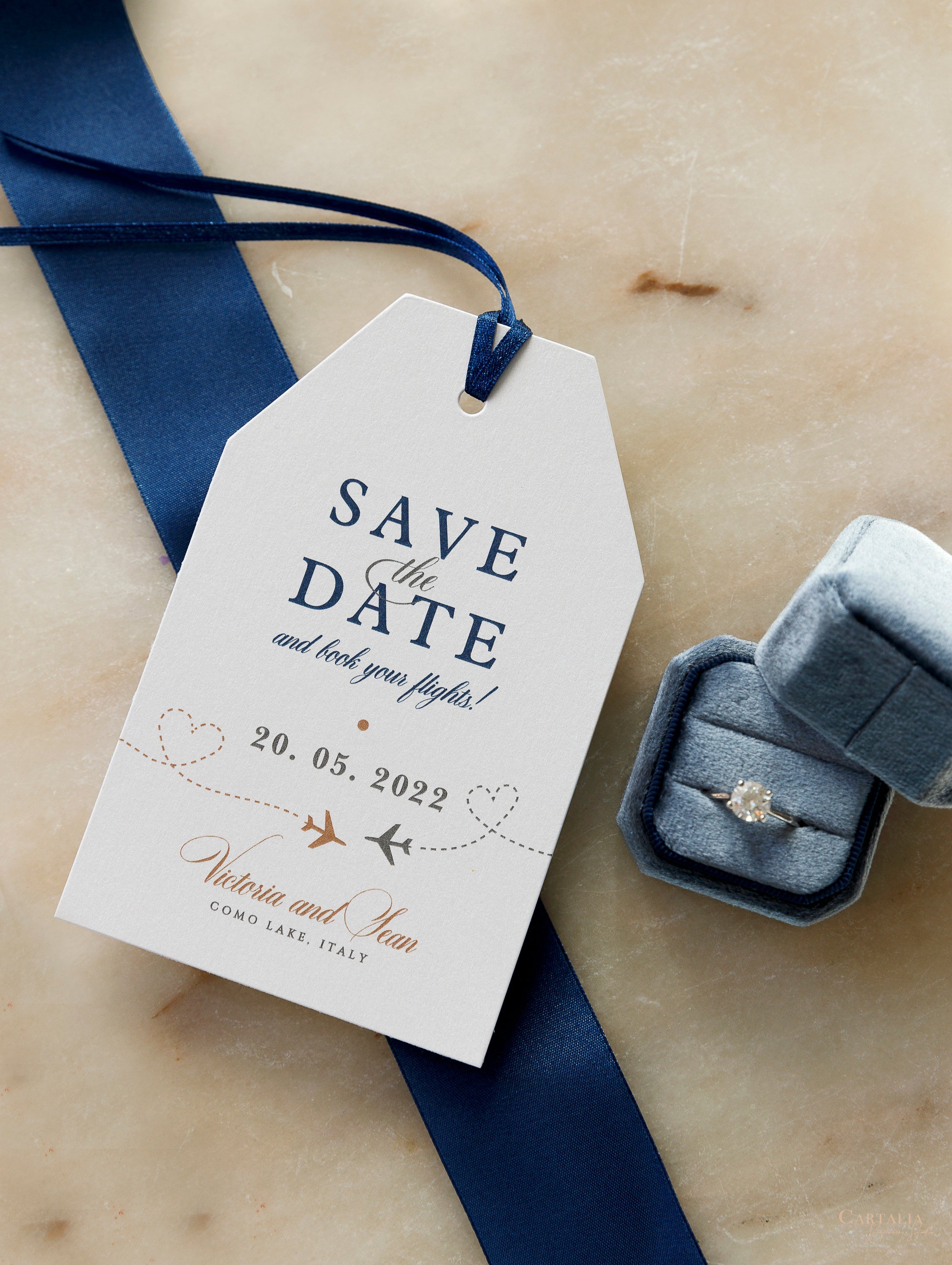 printable luggage tag save the date