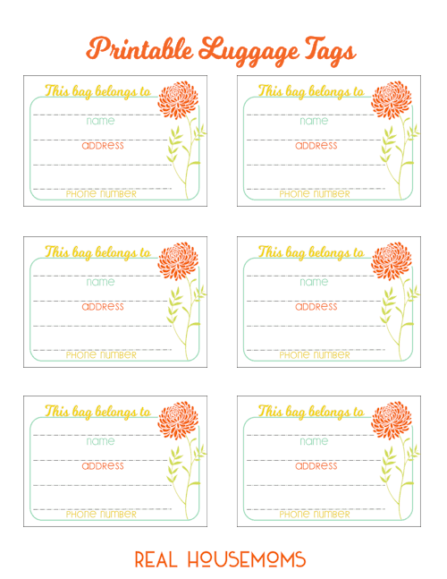 printable luggage tags pdf
