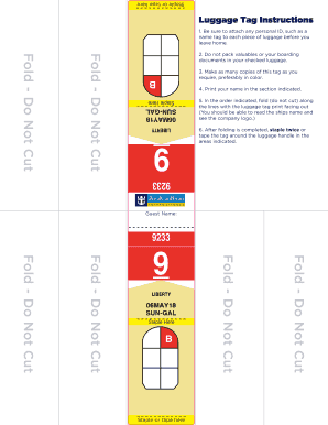 printable luggage tags royal caribbean