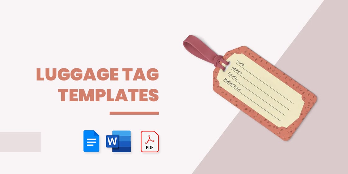 printable luggage tags wedding