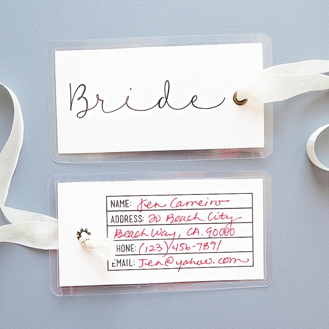 printable luggage tags wedding