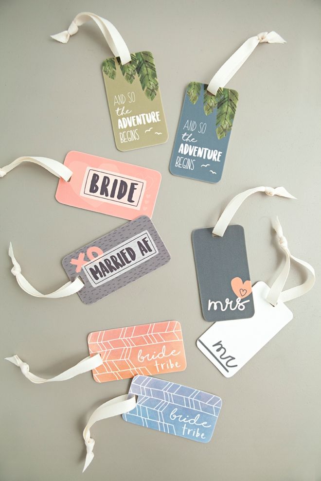printable luggage tags wedding