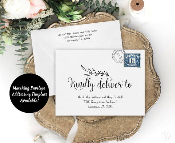 Printable Rehearsal Lunch Invitation Card Template, Rustic ...