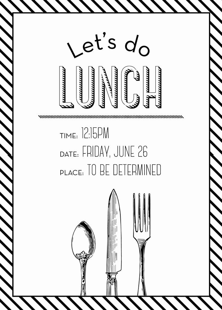 √ 30 Free Luncheon Invitation Template | Effect Template