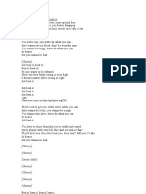 Michael Jackson 1 Lyrics | PDF | Song Structure | Leisure
