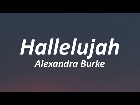 printable lyrics hallelujah alexandra burke
