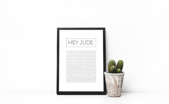 printable lyrics hey jude
