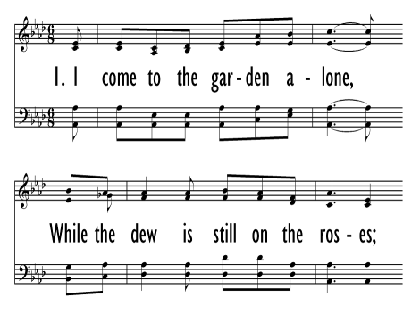 printable lyrics in the garden