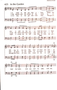 printable lyrics in the garden