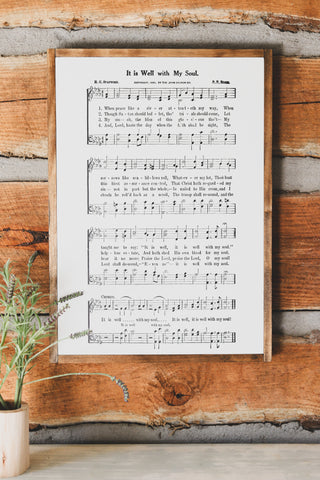 printable lyrics it is well with my soul