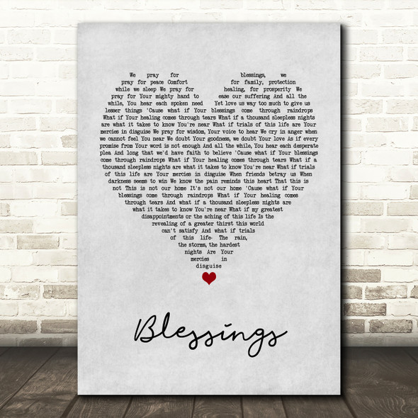 printable lyrics laura story blessings