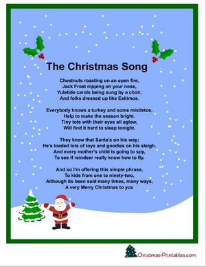 printable lyrics let it snow