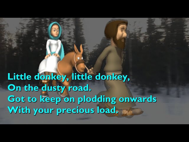 printable lyrics little donkey