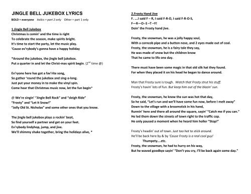 printable lyrics of jingle bells