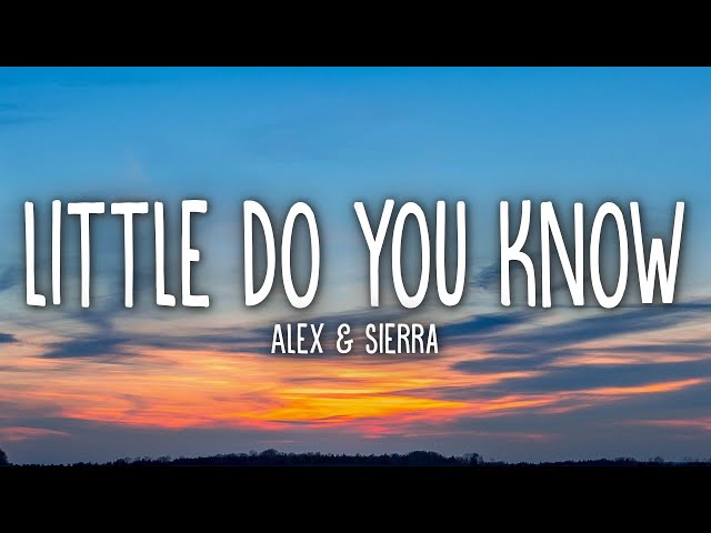 printable lyrics of little do you know