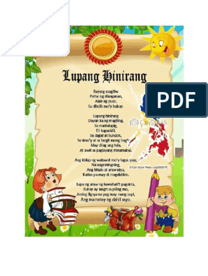 printable lyrics of lupang hinirang
