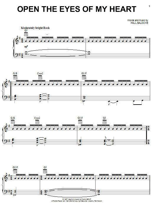 Open The Eyes Of My Heart (Michael W. Smith) Lyrics