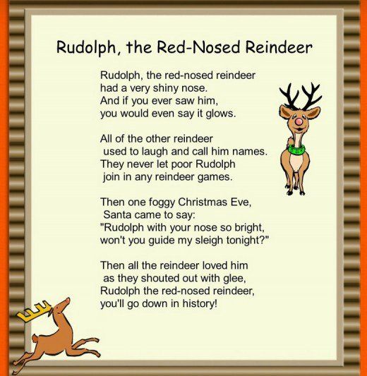 printable lyrics rudolph the red nosed reindeer