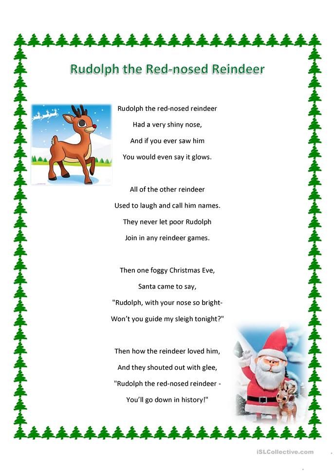 Rudolph the Red Nosed Reindeer Lyrics | Love to Sing
