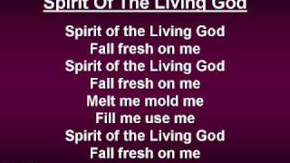 printable lyrics spirit of the living god