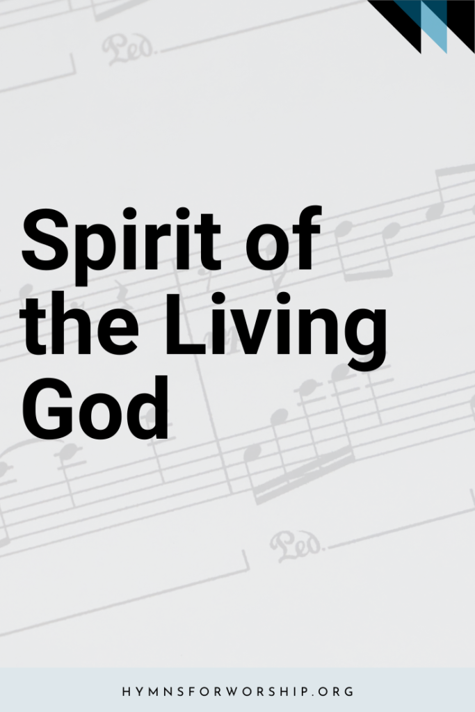 printable lyrics spirit of the living god