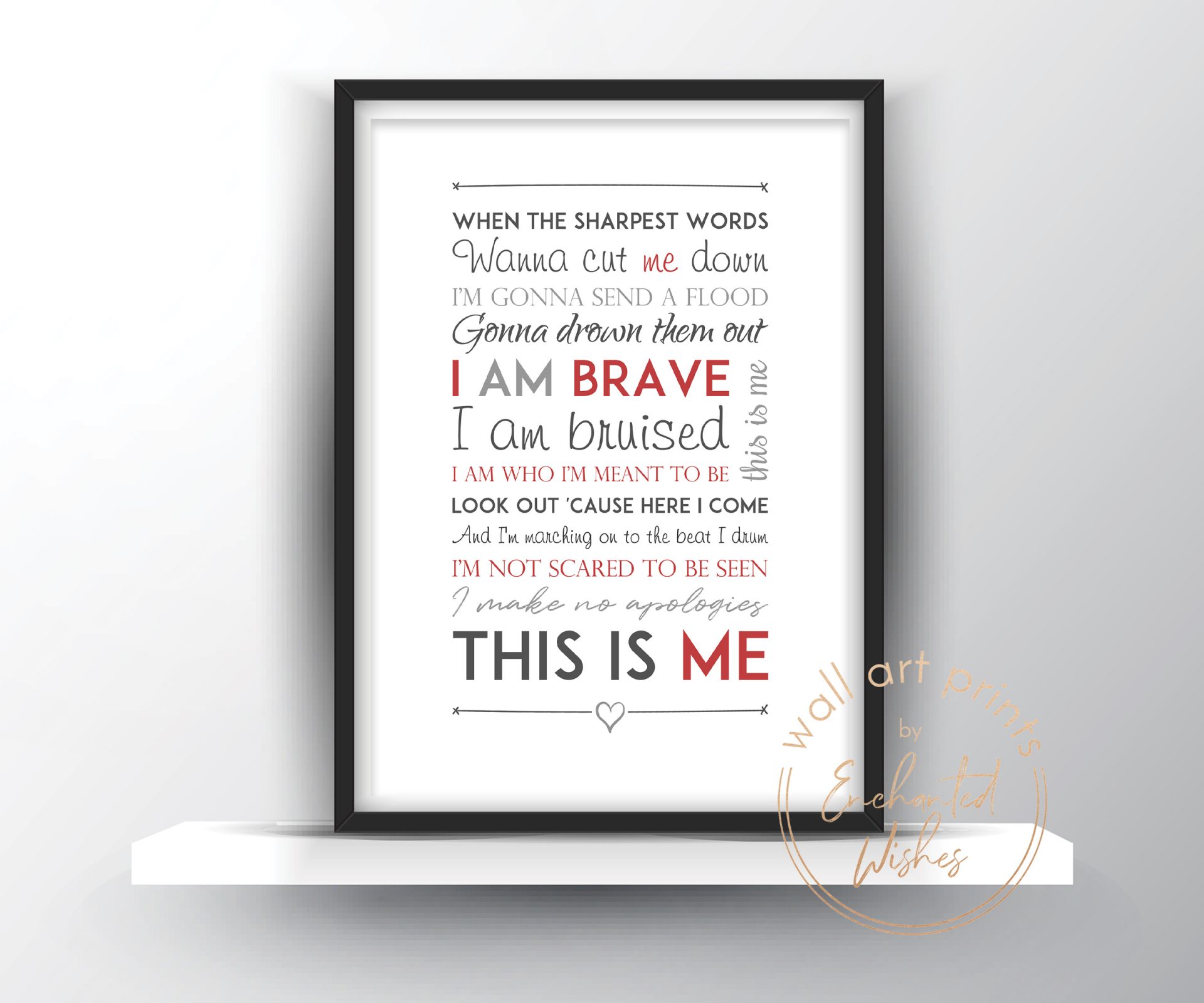 printable lyrics this is me