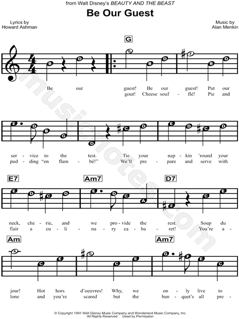 printable lyrics to be our guest