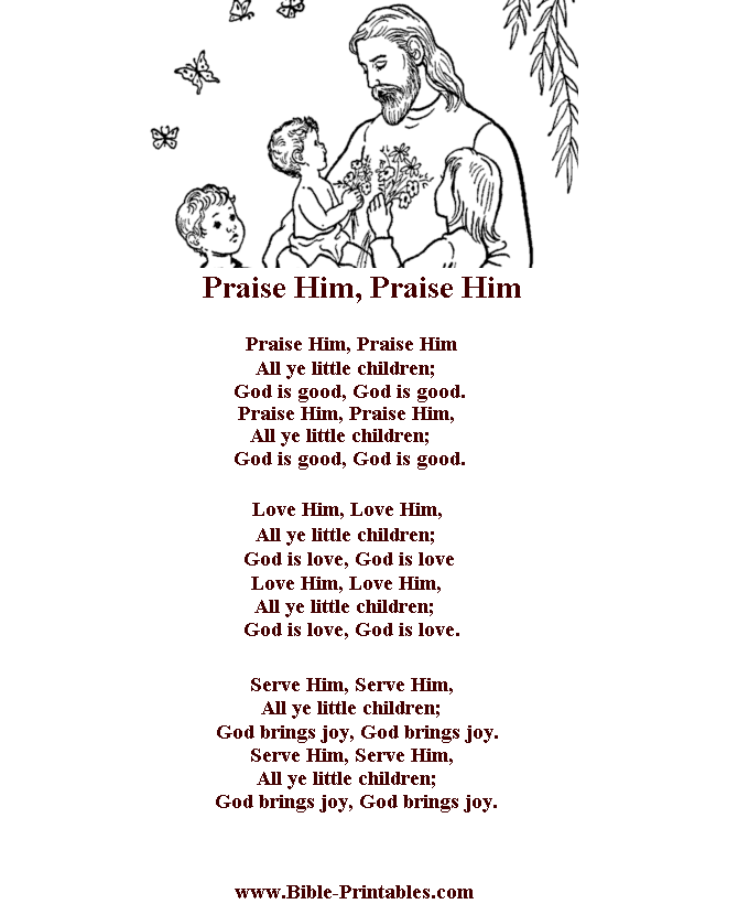 printable lyrics to every praise