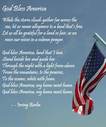 printable lyrics to god bless the usa