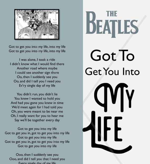 printable lyrics to in my life by the beatles