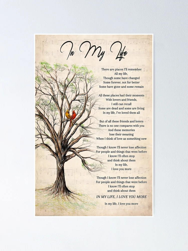 printable lyrics to in my life by the beatles