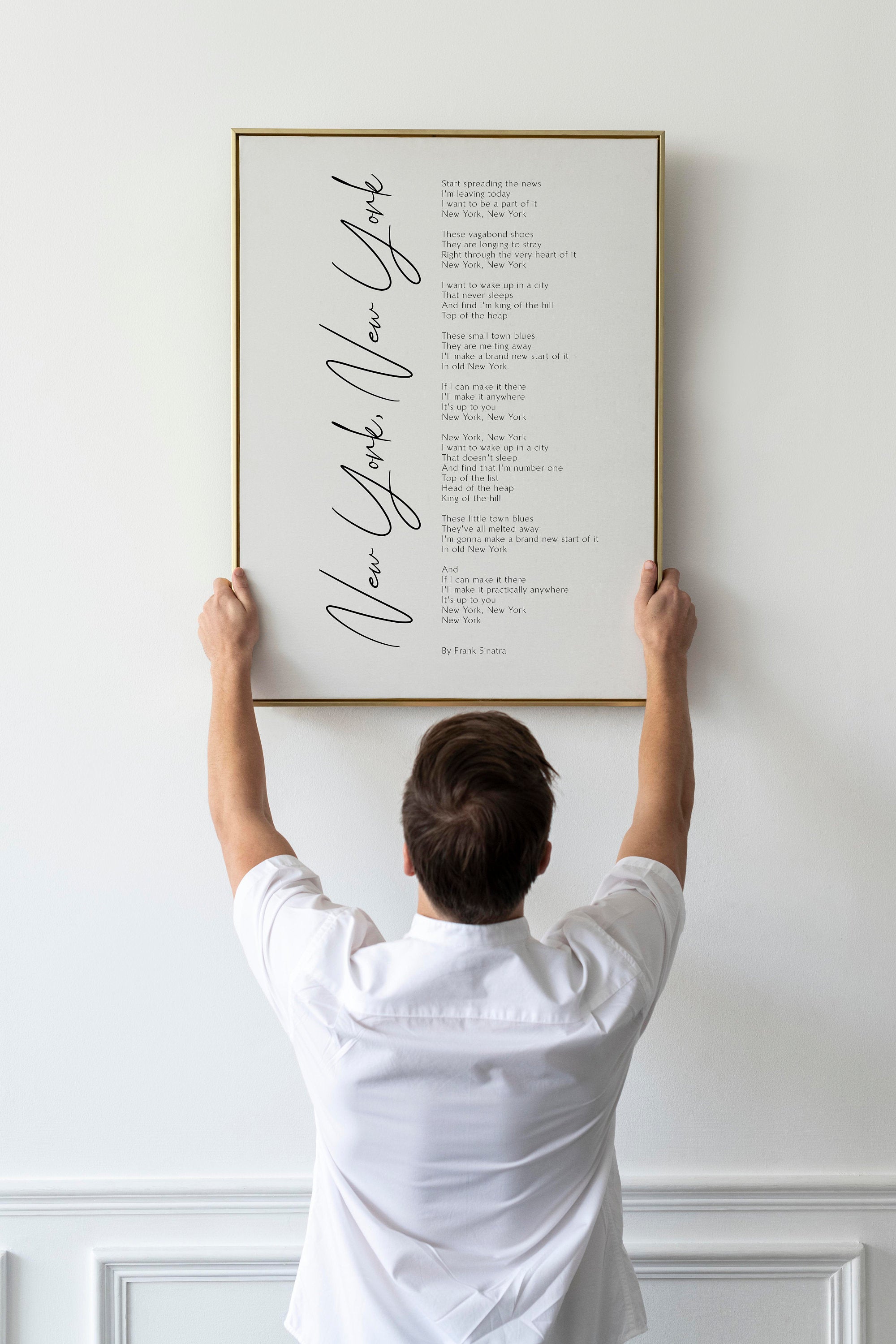 printable lyrics to new york new york