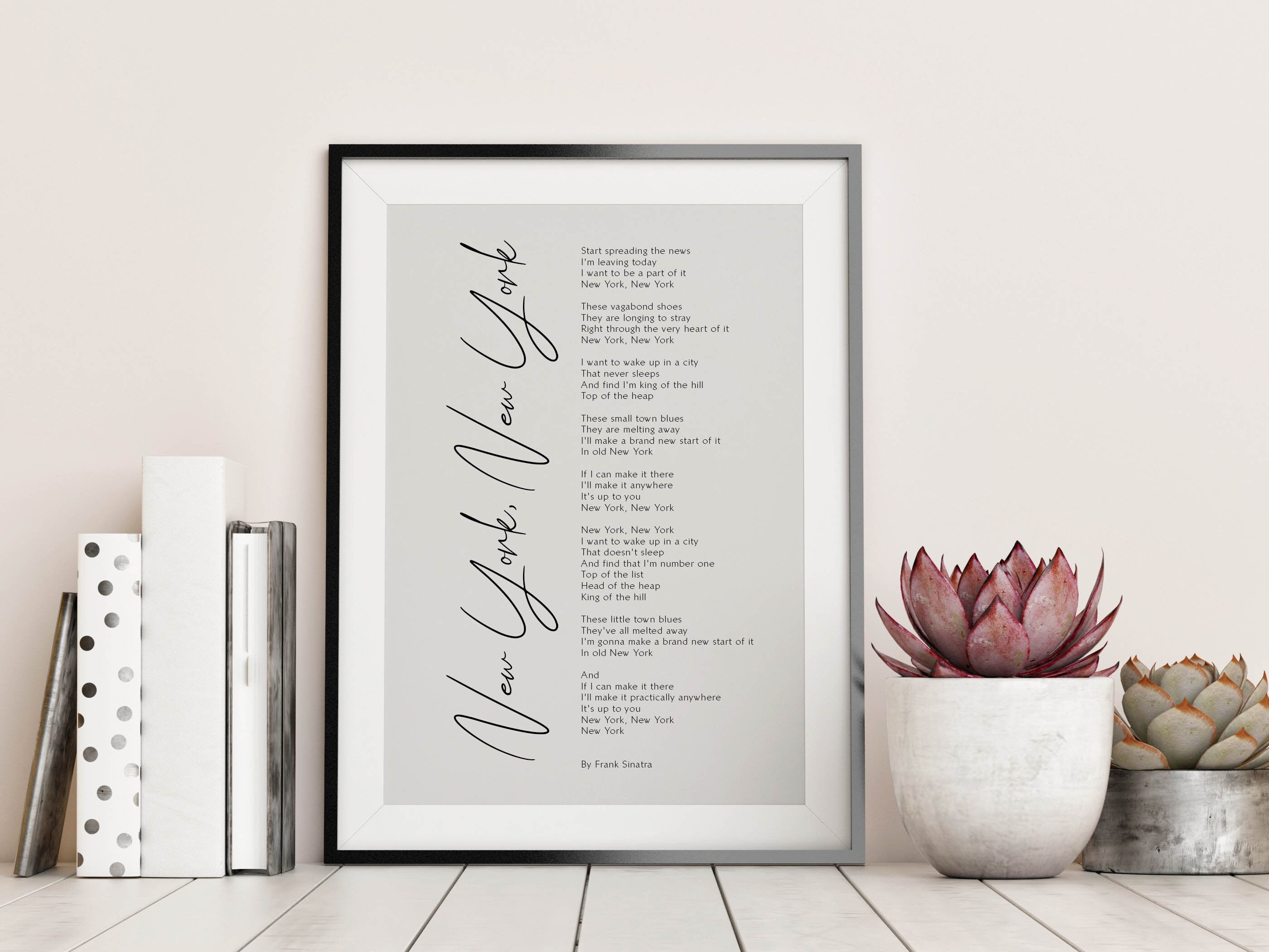 printable lyrics to new york new york