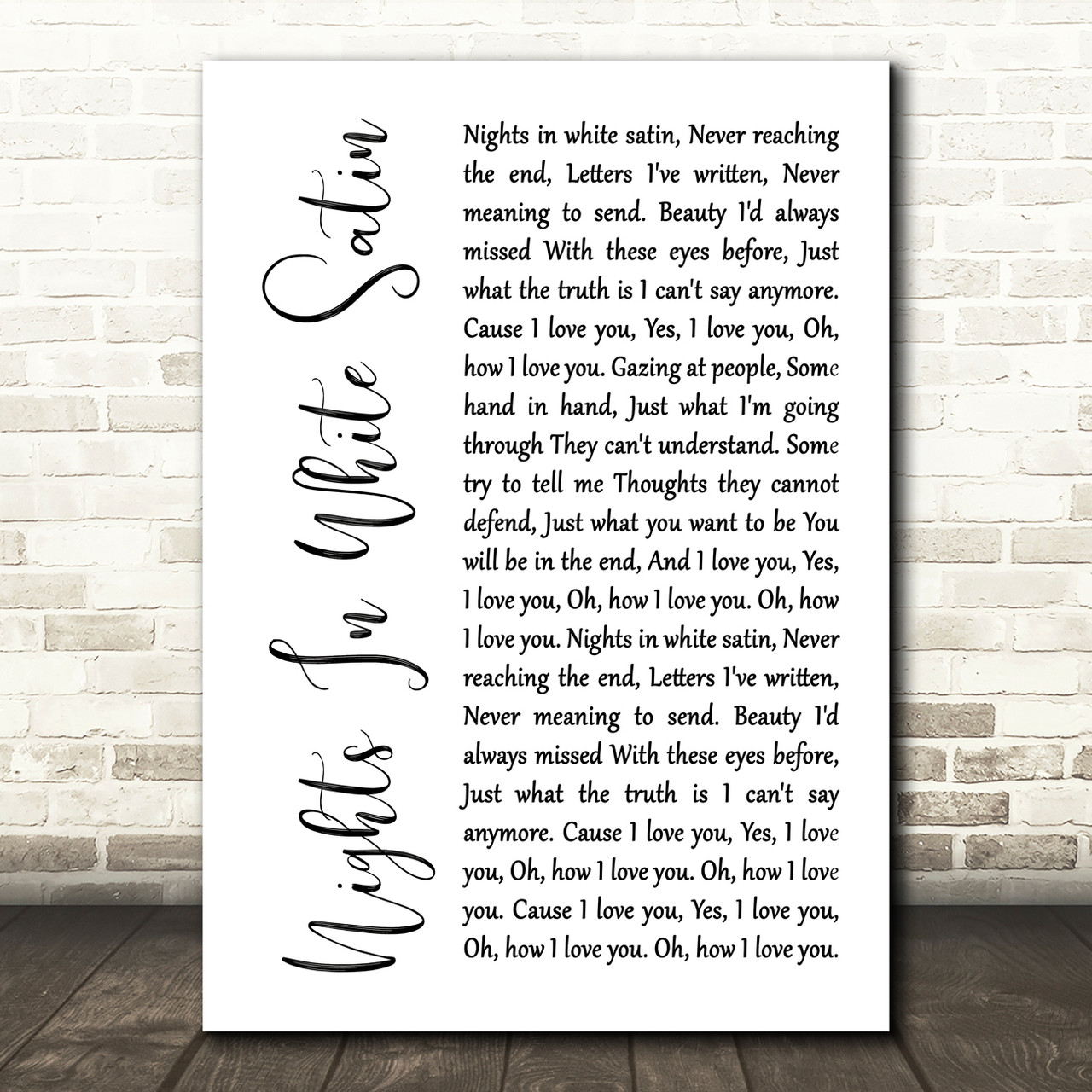 printable lyrics to nights in white satin