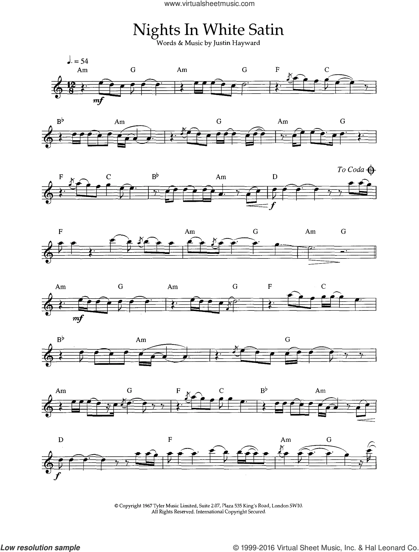 printable lyrics to nights in white satin