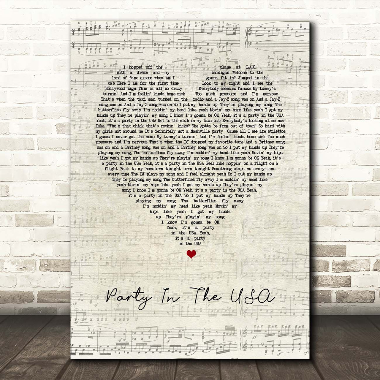 printable lyrics to party in the usa