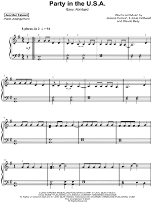 printable lyrics to party in the usa