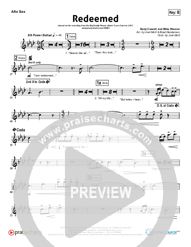 printable lyrics to redeemed by big daddy weave