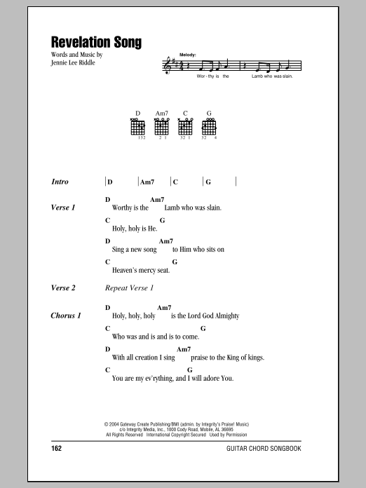 printable lyrics to revelation song